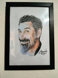 Serj Tankian | Desenho Realista do Canal Amanda Pacifico