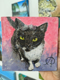 Mini pintura original Kat 10x10cm