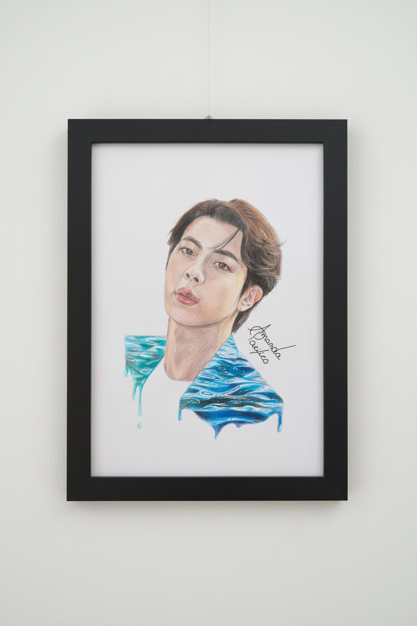 Jin do BTS | Desenho Realista do Canal Amanda Pacifico