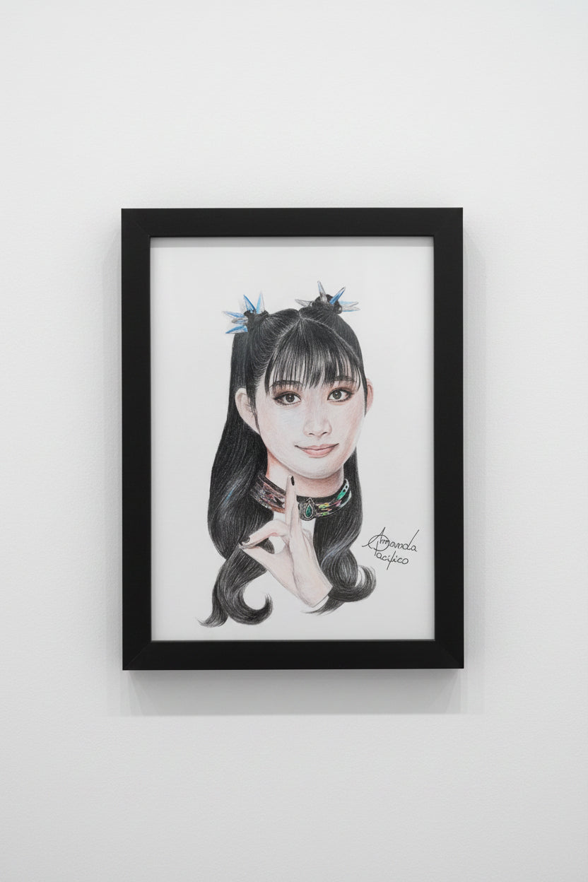 Momo do Babymetal | Desenho realista do Canal Amanda Pacifico