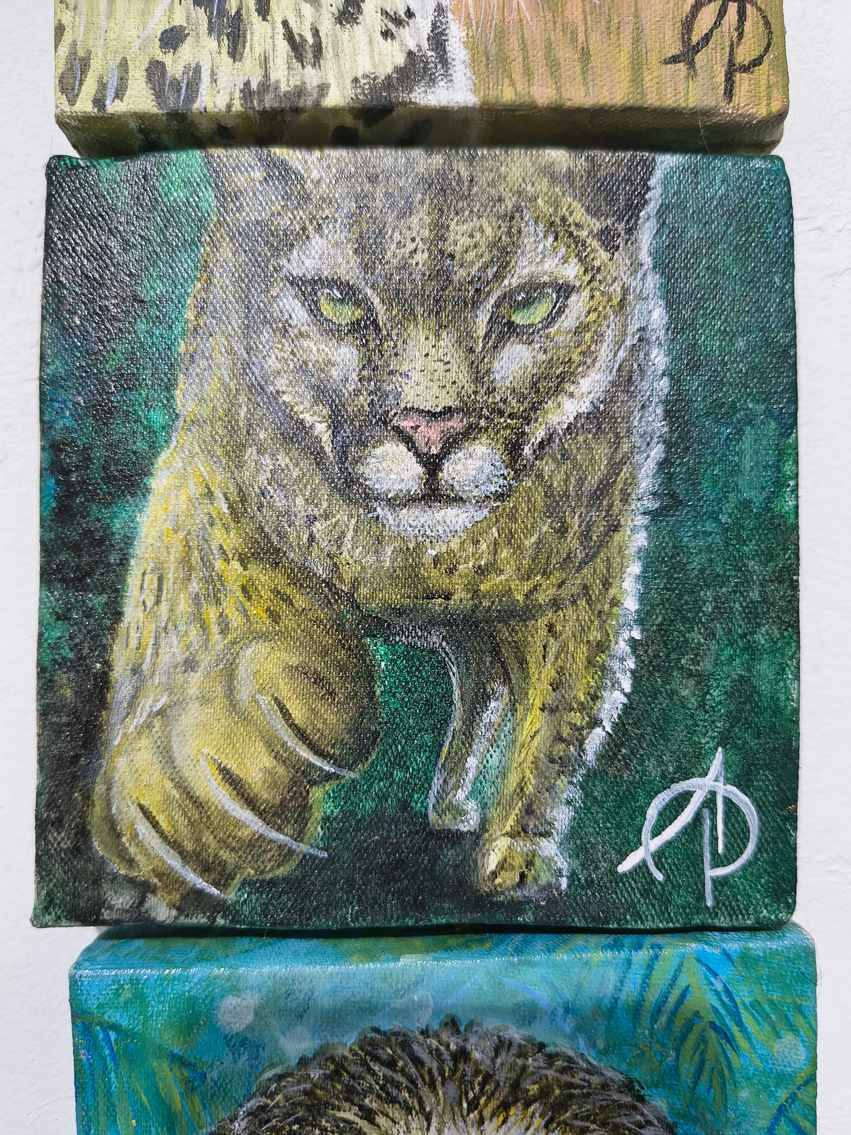 Mini pintura original PUMA 10x10cm